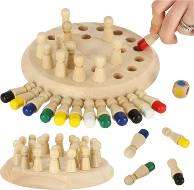 Immagine prodotto di Gioco di puzzle di memoria Cinese abbina i colori in legno