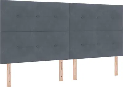 Obrázok produktu pre vidaXL Čelo postele tmavošedé 200 cm zamatové