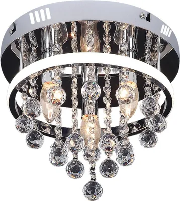 Image de LED 20+ E14 3x40W plafonnier cristal chrome 2236 Pallas Rabalux