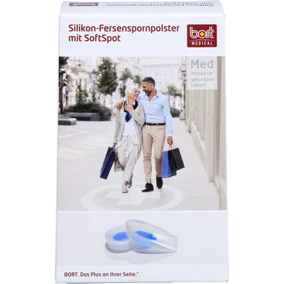 Zdjęcie produktu dla BORT Silikonowa podkładka pod ostrogę piętową z Softspot Large, 2 szt