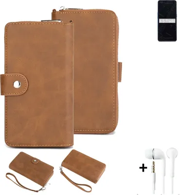 Produktbild von K-S-Trade 2in1 Handyhülle kompatibel mit Oppo Reno4 + Kopfhörer Schutzhülle & Portemonnee Schutzhülle Tasche Handytasche Case Etui Geldbörse