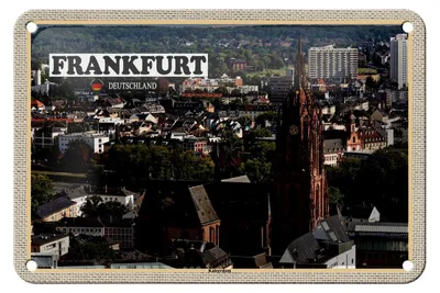 Produktbild von Blechschild Städte Frankfurt Kaiserdom Kirche 18x12cm Geschenk Schild