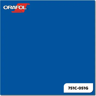 Produktbild von Plotterfolie ORACAL 751C-051G Enzianblau glänzend 31,5 x 20 cm