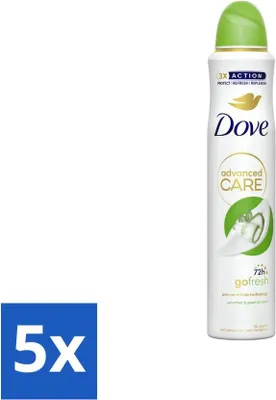 Image de Dove Déodorant Spray - Concombre & Thé Vert - 200 ml - Pack avantage - 5 pièces