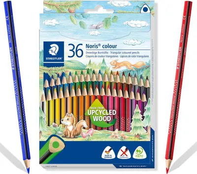Immagine prodotto di Pastelli triangolari a matita 36k Noris Wopex Staedtler