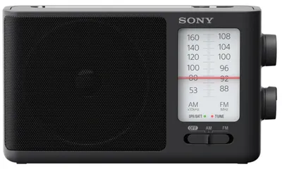 Zdjęcie produktu dla Sony ICF506, Przenośny, AM, FM, Czarny, Obrotowy, 110 h, AA
