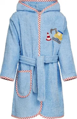 Produktbild von Playshoes Morgenmantel Uni Kinder,Bagger,146-152