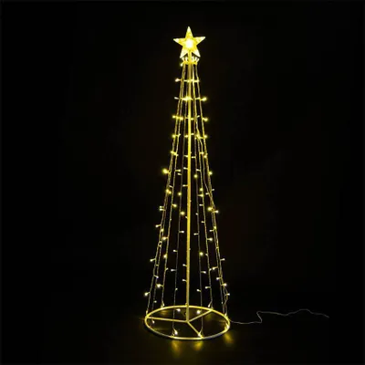 Weihnachtskegel, warmweiß, 2700 K, 1,2 m, für Baum