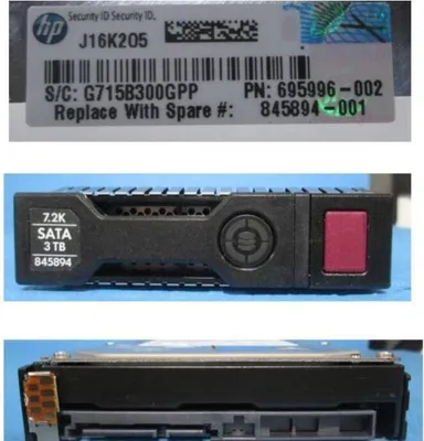 Produktbild von HPE 845894-001, 3 TB, 7200 RPM, 3.5", Serial ATA III