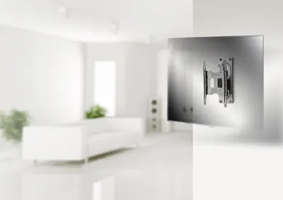 Produktbild von VCM Universal TV Wandhalterung 15-40 Zoll bis 15 kg | um 19 Grad neigbar kippbar | 90 Grad schwenkbar | 360 drehbar ausziehbar | VESA bis max. 200x200 | Halter Fernsehhalter | Fernseh Halterung B-FS1