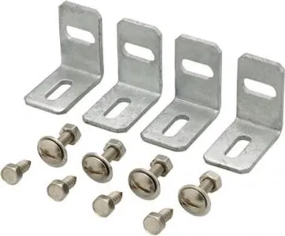 Produktbild von Zaunsystem Madrid Befestigungs-Set-anthrazit metallic