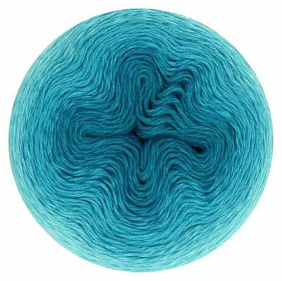 Produktbild von Scheepjes Whirl Farbverlaufsgarn, 1000 m, 559 Turquoise Turntable, 1 Knäuel
