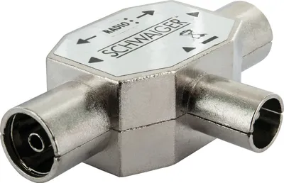 Produktbild von Schwaiger ASV43S 531, Kabelsplitter, Silber, Metall, 1 Stück(e)