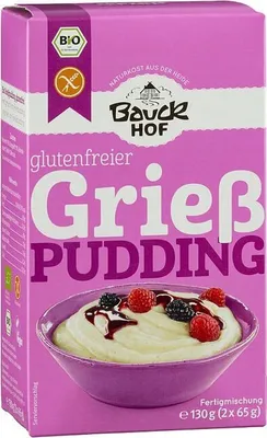 Zdjęcie produktu dla PUDDING RYŻOWY BEZGLUTENOWY(2 x 65 g) 130 g - BAUCK HOF