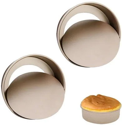 Productafbeelding van Rond Bakvorm Set van 2 - Springvormen met Anti-aanbaklaag 20 cm
