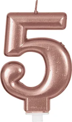 Image de Bougie de fête Rose Or Nombre zéro Gâteau d'anniversaire Décoration Célébrant Unique Élégant Highlight Métallique Brillant, Couleur : RoseÉgold
