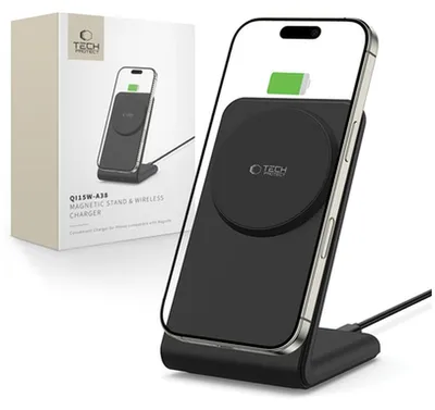 Obrázok produktu pre Tech-Protect wireless charger A38 3in1 QI15W, black