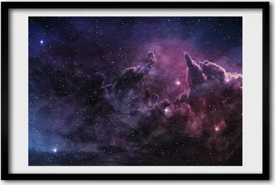 Produktbild von Bild 60x40 MDF-Rahmen, Wandkunst Nebel