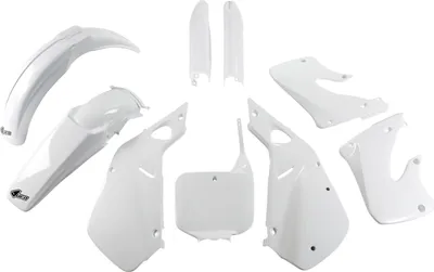 Produktbild von Verkleidungskit UFO PLAST 9-teilig Verkleidungssatz Kunststoff mit Gabelschutz für Honda CR R 250 ccm Bj. 1997 - 1999, Farbe:weiß OEM