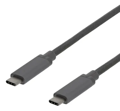 Obrázok produktu pre Deltaco USBC-1361, 0,5 m, USB C, USB C, USB 3.2 Gen 2 (3.1 Gen 2), Šedá
