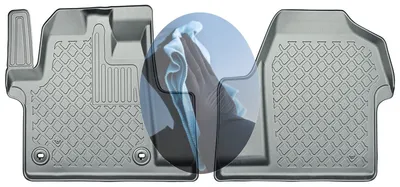 Produktbild von Z521530 TPE-Gummifußmatten kompatibel mit  Peugeot e-Expert  3 Kleinbus  2020- 1. Sitzreihe, sowohl für Kurzversion / Standardversion wie für Langversion vorgesehen