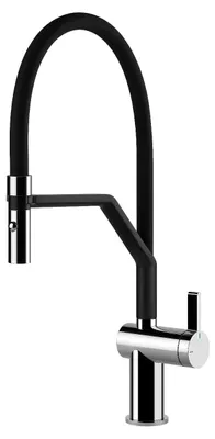 Obrázek produktu pro Smeg MID20CR, Standardní, Černá, Chrom, Mosaz, Rotační ventily, Samostarný, 3/8"