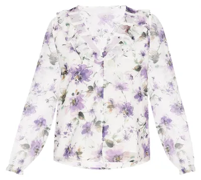 Produktbild von Jeona damen bluse - violett mehrfarben, XXL