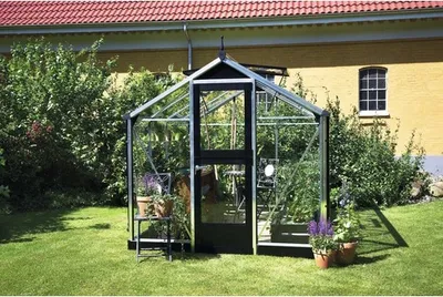 Produktbild von Gewächshaus Juliana Compact 6,6m² Alu silber 3mm Sicherheitsglas