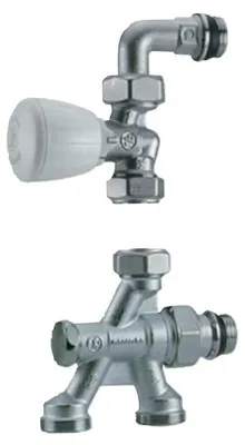 Image de Robinet de radiateur monotube équerre 1/2 D16 - GIACOMINI - R436IX043