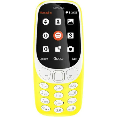 Produktbild von Nokia 3310, Balken, Single SIM, 6,1 cm (2.4 Zoll), 2 MP, 1200 mAh, Gelb