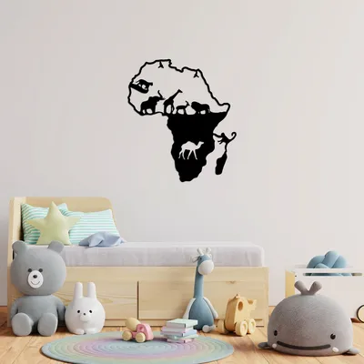 Produktbild von Wallity, Animals- TNL3132, Schwarz, Sonstige Wohndekorationen, 61 x 70 cm, 100% Metall (Dicke: 1