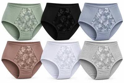 Produktbild von Damen Slips 6er Pack Baumwolle – bequem & atmungsaktiv Mix1/XXL