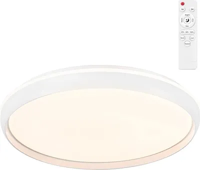 Image de Plafonnier Led Charly Luminosité Et Couleur Ajustables (3cct) - Cristalrecord