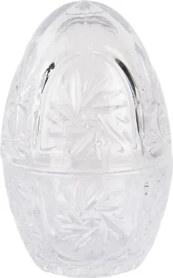 Produktbild von Clayre & Eef Glastopf Ei Ø 8x12 cm Transparant Glas