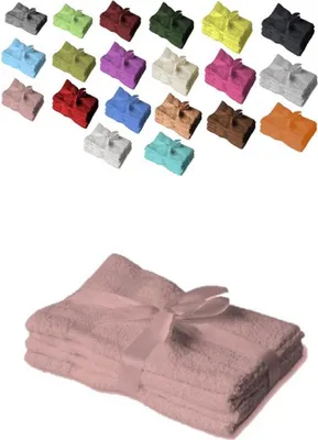 Produktbild von 12 x  Gästetuch 500 g/m²  30 x 50 cm Rosa