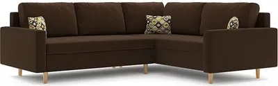 Produktbild von Ecksofa mit Schlaffunktion Schlafcouch mit Bettkasten ETNA II 230x170cm RECHTS Braun
