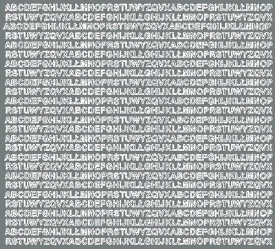 Immagine prodotto di Lettere adesive, 5 mm, grigio opaco