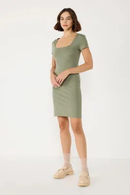 Produktbild von Kurzarmkleid, Khaki, L