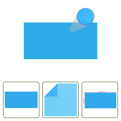 Immagine prodotto di The Living Store Copertura per piscina blu 400×200 cm PE