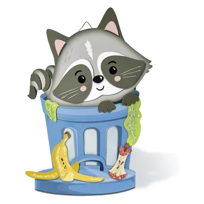 Produktbild von URSUS Laternen-Bastelset "Waschbär"