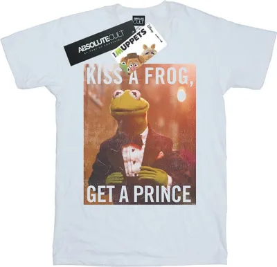 Produktbild von Disney - "The Muppets Kiss A Frog Get A Prince" T-Shirt für Herren BI43577 (S) (Weiß)