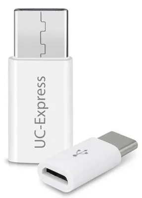 Produktbild von 2x USB-C Adapter Handy Tablet Smartphone USB auf USB C Stecker USB Buchse Micro