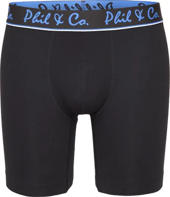 Produktbild von Phil & Co. Berlin Herren Retro Pants 3-Pack Jersey Long Boxer - black - Größe M