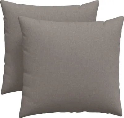 Zdjęcie produktu dla vidaXL Poduszka na sofę 2 sztuki Taupe 45 x 45 cm tkanina