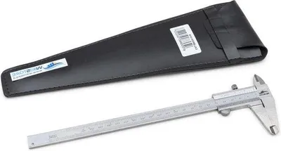 Obrázek produktu pro Profesionální kalibr 200 mm - 20 cm s ocelovým zobáčkem 50 mm - šroubovací uzávěr - odečet 0,05 mm - 1/128 palce - přesný nástroj