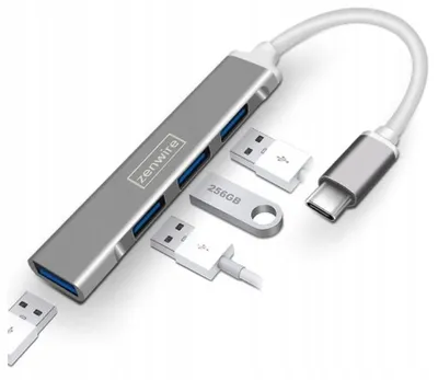 Produktbild von Usb-C Hub 4X Usb 3.0 Hub Replikátor Portu