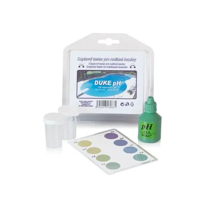 Obrázek produktu pro Kapkový pH tester DUKE pro vodu v bazénech a vířivkách