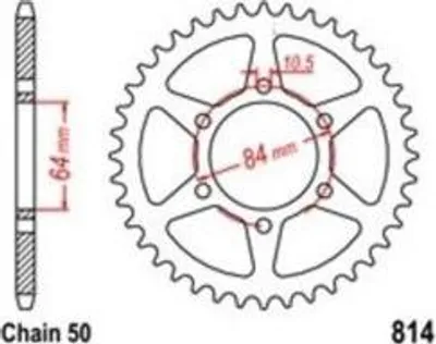 Immagine prodotto di Pignone 45 Z passo 530 per SUZUKI GS 400 450 550 GT 350 500 GSX400