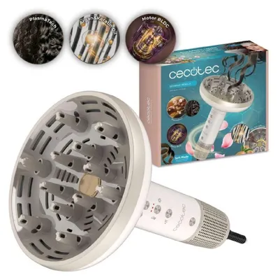 Obrázok produktu pre Cecotec DryWave Nébula, Béžová, Tlačidlá, 1300 W, 1 kusov, Super objemový difúzor