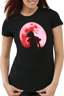 Produktbild von style3 Hellsing Blutmond Damen T-Shirt vampir anime manga, Größe:XS